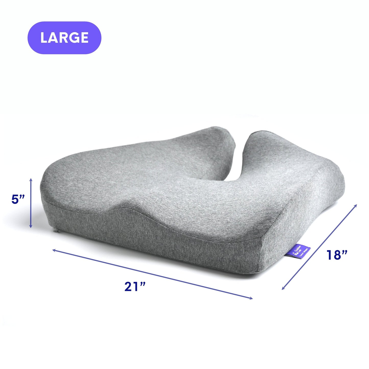 PillowStyle Ergonomic Lumbar Seat Cushion
